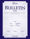 BULLETIN OF THE AMERICAN MATHEMATICAL SOCIETY