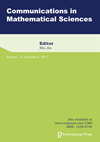 Communications in Mathematical Sciences