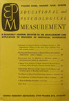 EDUCATIONAL AND PSYCHOLOGICAL MEASUREMENT