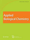 Journal of the Korean Society for Applied Biological Chemistry