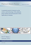 《Platinum Metals Review》杂志封面