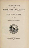 PROCEEDINGS OF THE AMERICAN ACADEMY OF ARTS AND SCIENCES