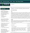 Research Journal of Chemistry and Environment