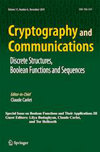 Cryptography and Communications-Discrete-Structures Boolean Functions and Sequences